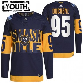 Nashville Predators Matt Duchene 95 Adidas 2022 Stadium Series Authentic Shirt - Kinderen